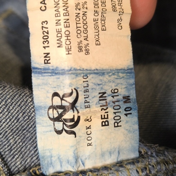 sac973🧵Low Rise Skinny Jeans w/ 30" Inseam Rock & Republic Berlin - Picture 6 of 7